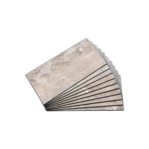 Acoustic Ceiling Products Palisade 23.2"L x 11.1"W Vinyl Wall Tile, Venetian Marble, 10 Pack 53511 - main